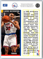 1993 Upper Deck Clarence Weatherspoon #427