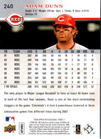 2008 Upper Deck Adam Dunn #240