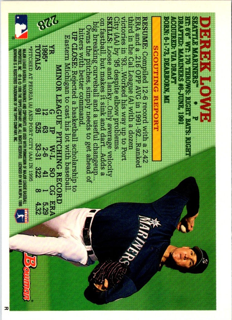 1996 Bowman Derek Lowe