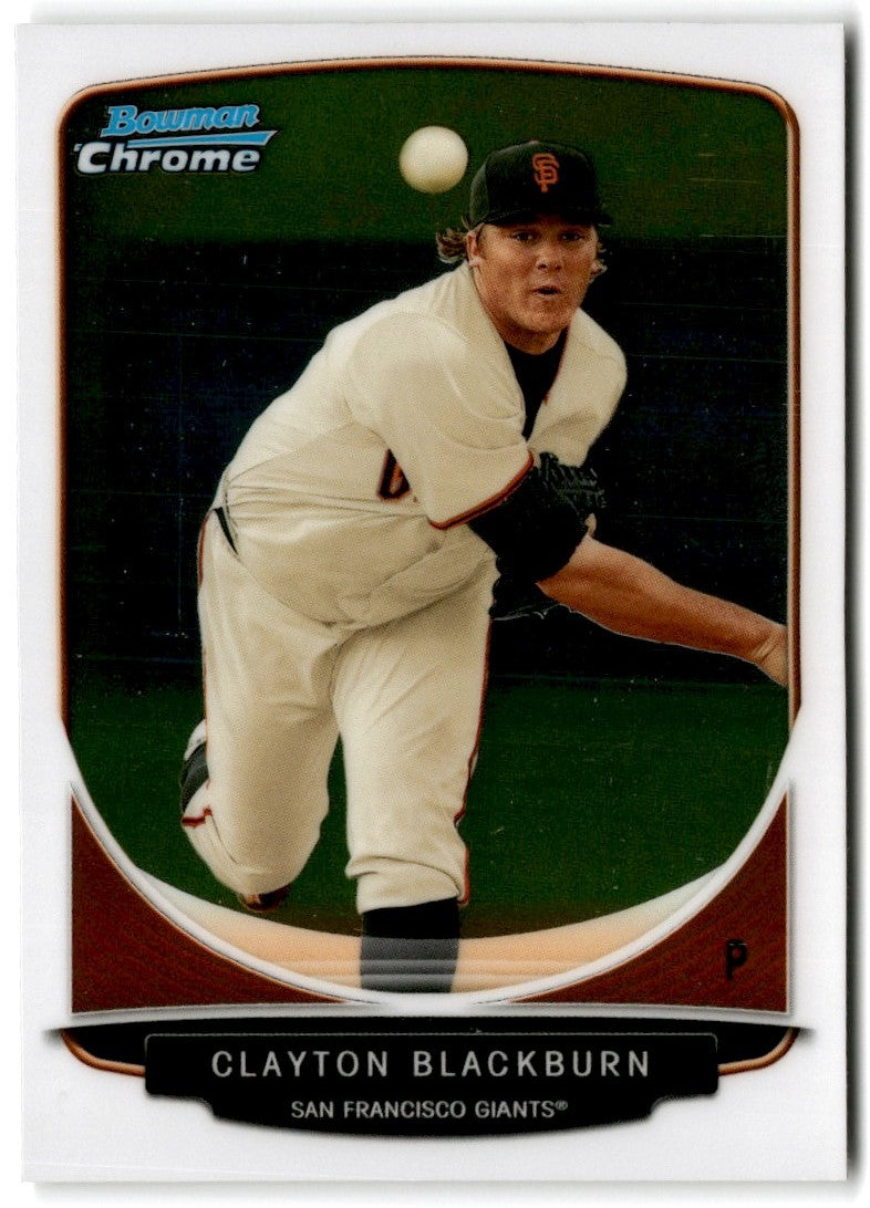 2013 Bowman Chrome Prospects Clayton Blackburn