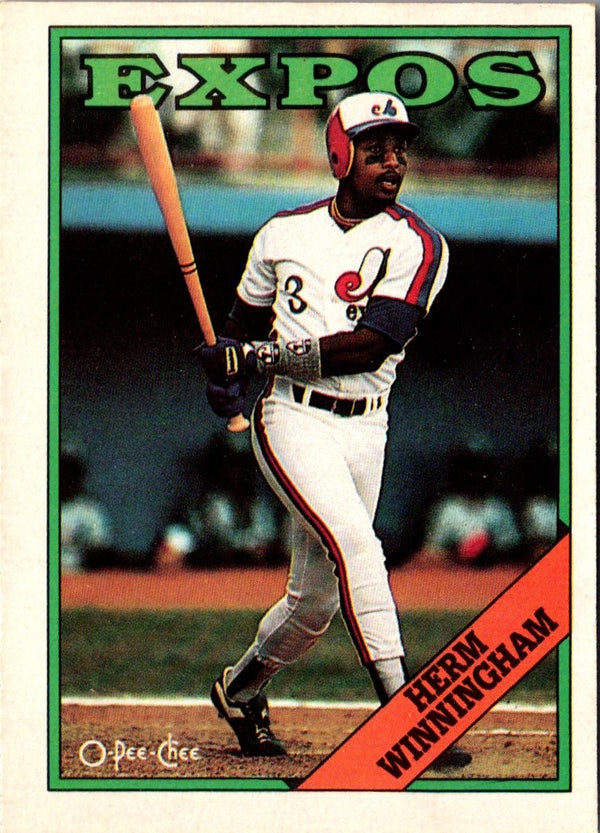 1988 O-Pee-Chee Herm Winningham #216