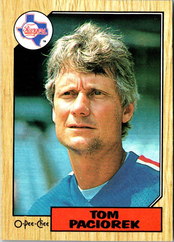 1987 O-Pee-Chee Tom Paciorek #21