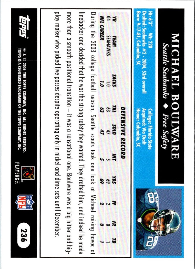 2005 Topps Michael Boulware