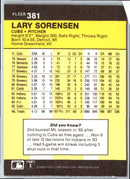 1986 Fleer Lary Sorensen