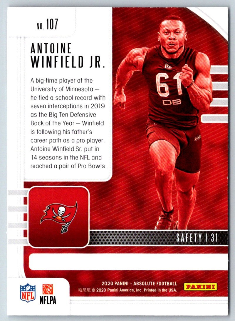 2020 Panini Absolute Antoine Winfield Jr.