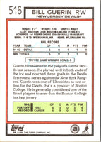 1992 Topps Bill Guerin #516 Rookie