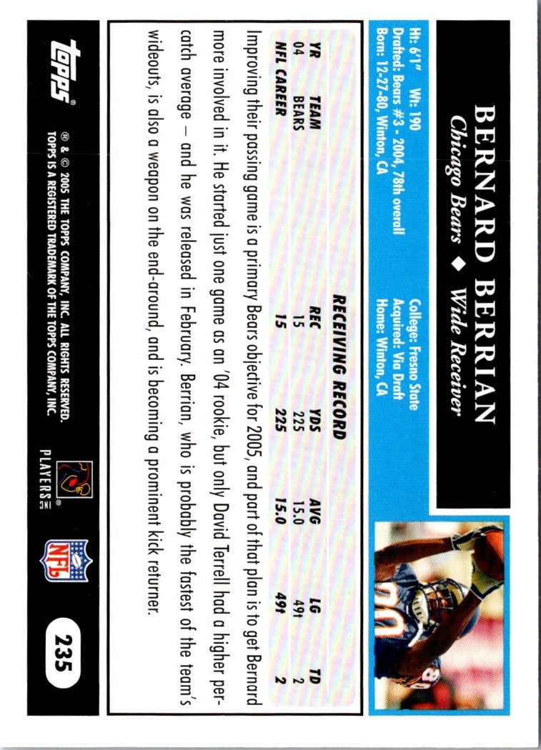 2005 Topps Bernard Berrian