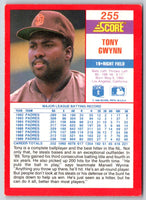 1990 Score Tony Gwynn #255