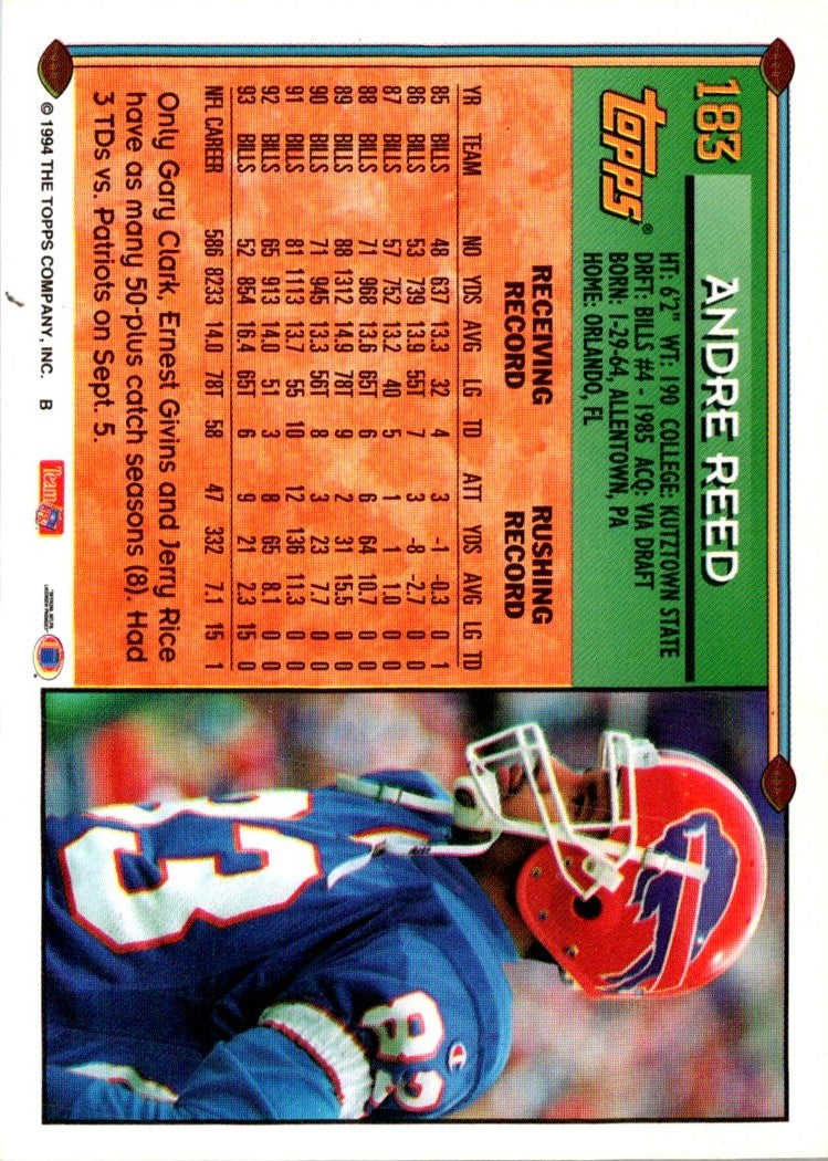 1994 Topps Andre Reed