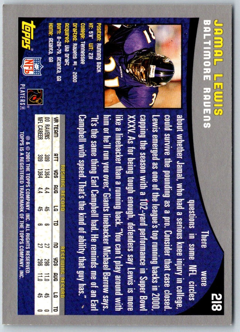 2001 Topps Jamal Lewis