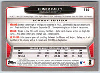 2013 Bowman Homer Bailey #114