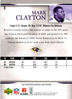 2007 Upper Deck First Edition Mark Clayton #8