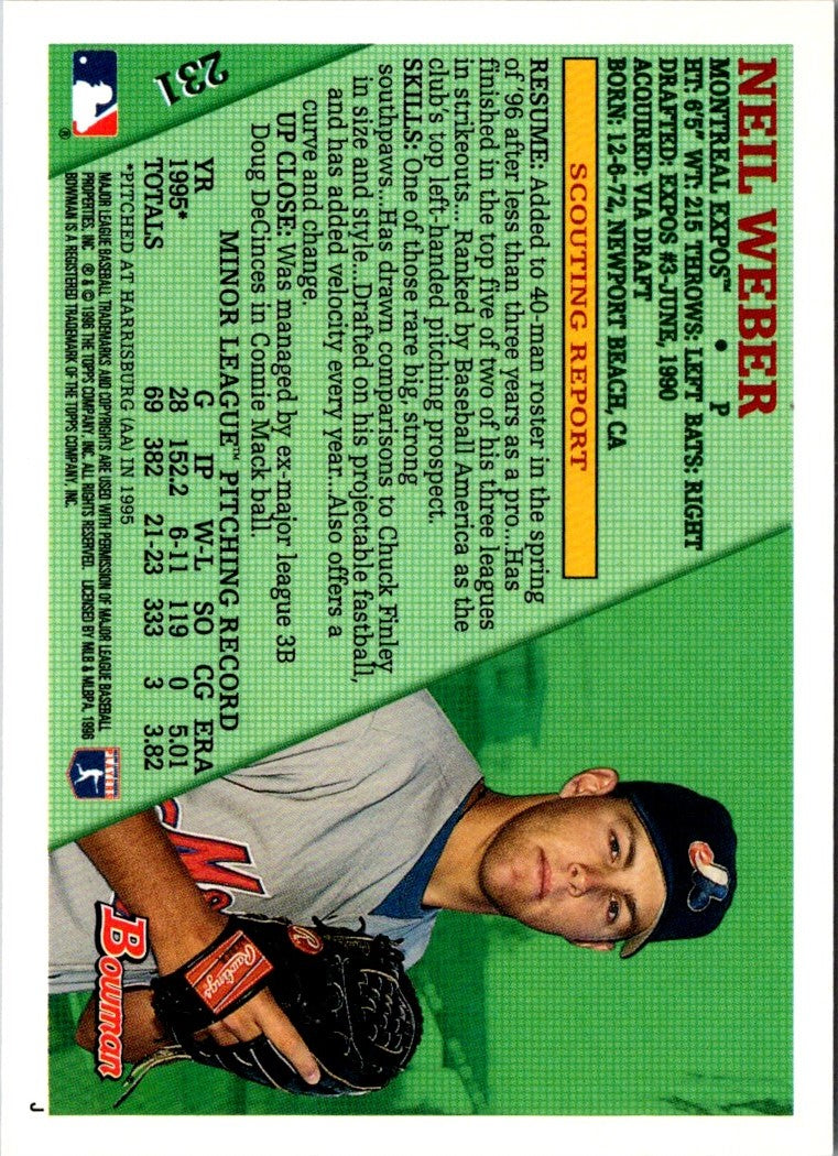 1996 Bowman Neil Weber