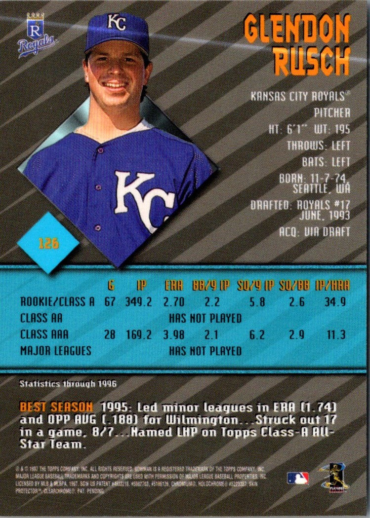 1997 Bowman's Best Glendon Rusch