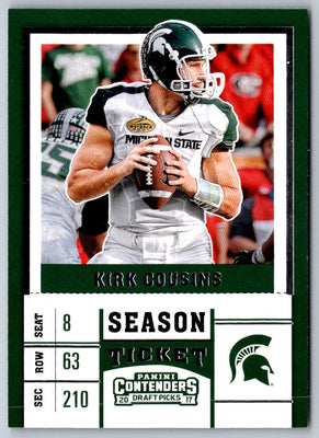 2017 Panini Contenders Draft Picks Kirk Cousins #59
