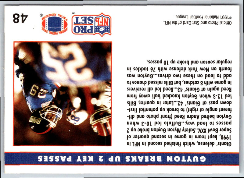 1991 Pro Set Myron Guyton