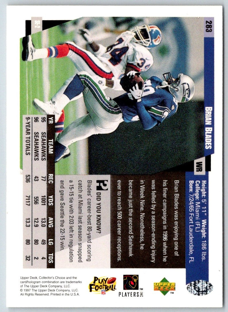 1997 Collector's Choice Brian Blades