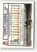 1992 Topps Gold Winners Lenny Harris