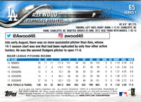 2018 Topps Alex Wood #65