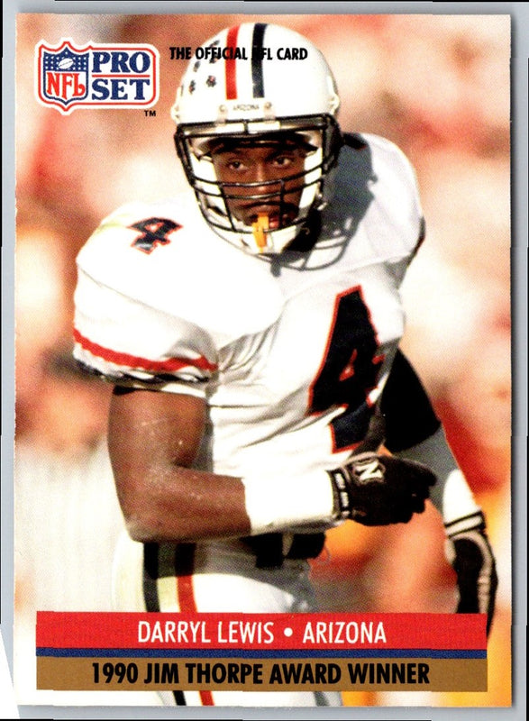 1991 Pro Set Darryll Lewis #34 Rookie