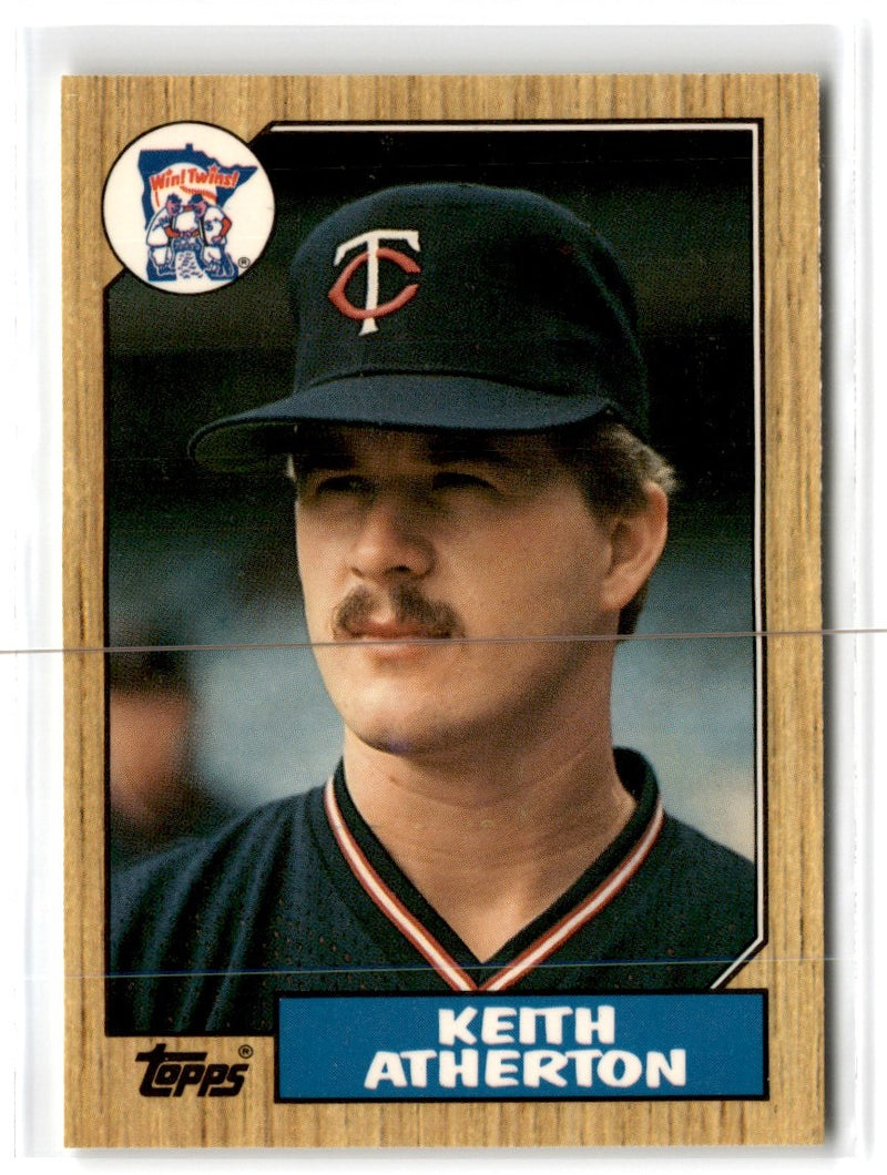 1987 Topps Tiffany Keith Atherton