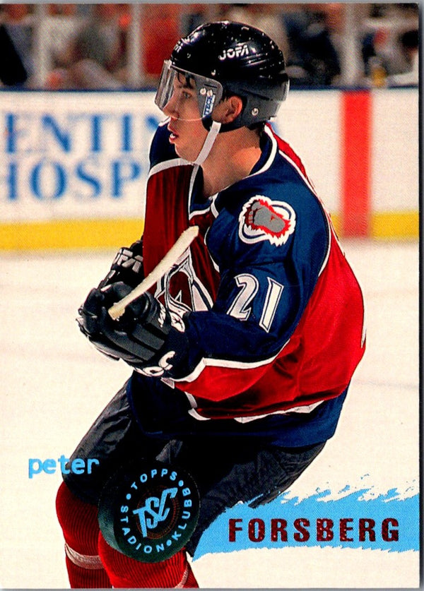 1995 Stadium Club Peter Forsberg #105