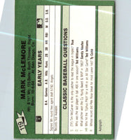 1987 Classic Update Yellow/Green Backs Mark McLemore #119