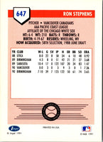 1991 Line Drive AAA Ron Stephens #647