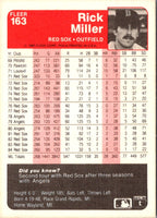 1985 Fleer Rick Miller #163