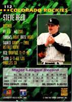 1994 Stadium Club Team Steve Reed #112