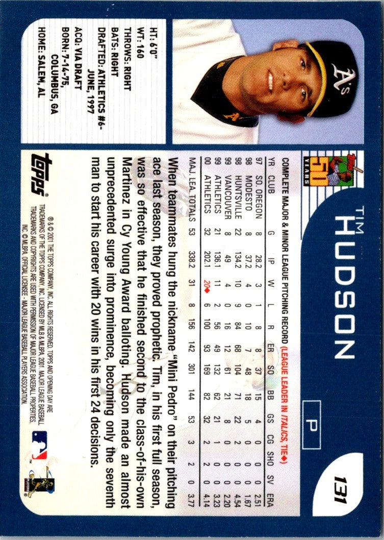 2001 Topps Opening Day Tim Hudson