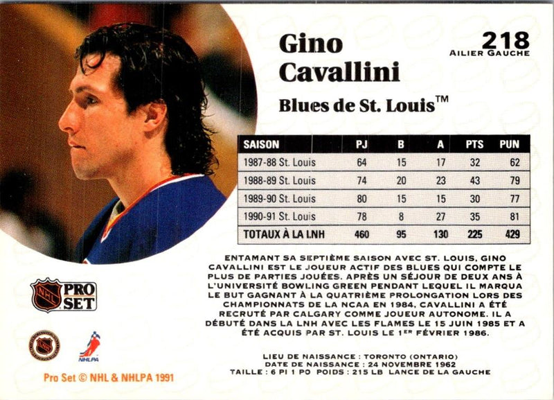 1991 Pro Set French Gino Cavallini