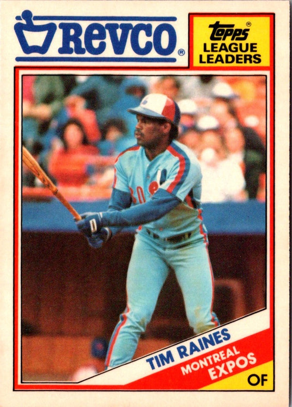 1988 Topps Revco League Leaders Tim Raines #5