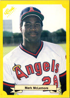 1987 Classic Update Yellow/Green Backs Mark McLemore #119