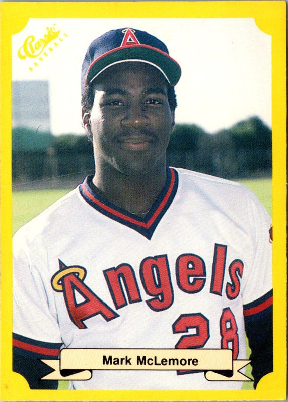 1987 Classic Update Yellow/Green Backs Mark McLemore #119