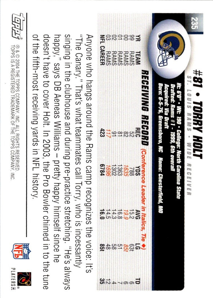 2004 Topps Torry Holt
