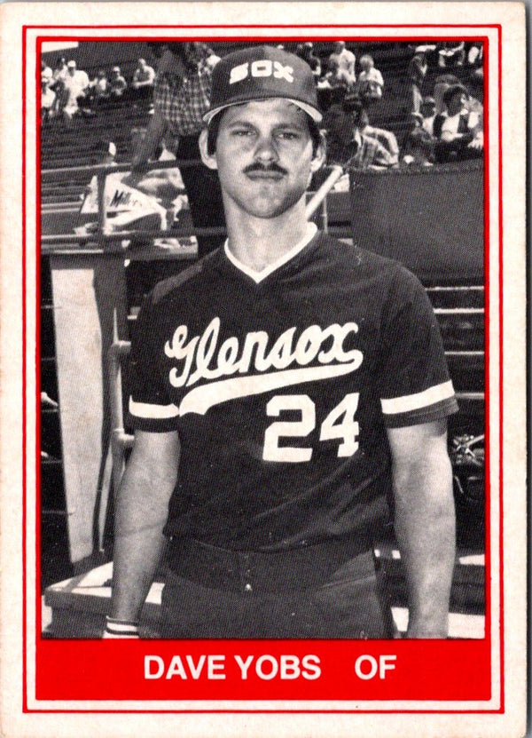 1982 TCMA Glens Falls White Sox Dave Yobs #13