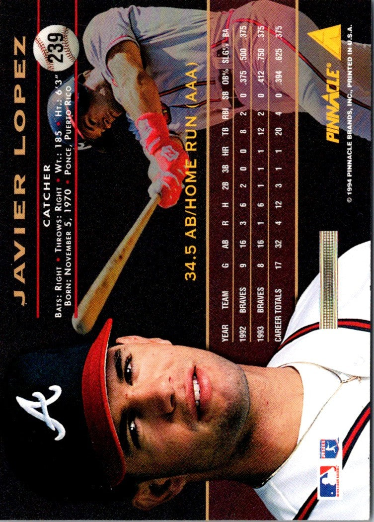 1994 Pinnacle Javier Lopez