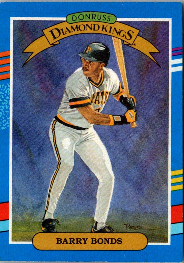 1991 Donruss  Diamond  Kings Barry Bonds #4