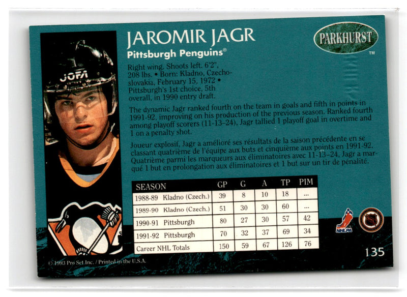 1992 Parkhurst French Jaromir Jagr