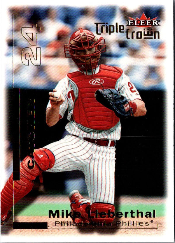 2001 Fleer Triple Crown Mike Lieberthal #150