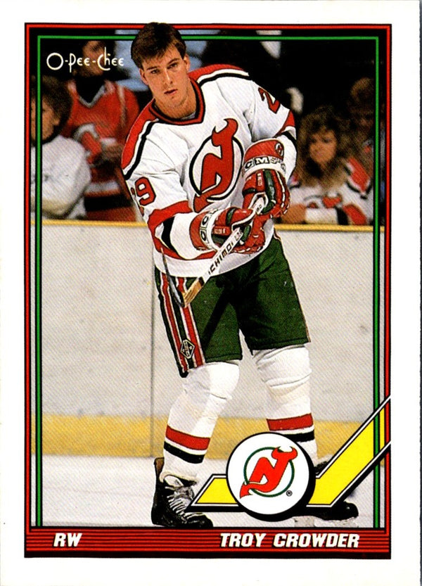 1991 O-Pee-Chee Troy Crowder #374