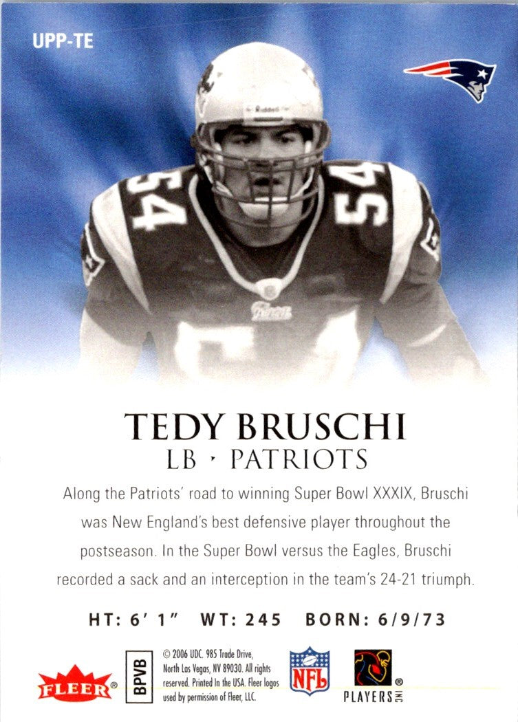 2006 Ultra Postseason Performers Tedy Bruschi