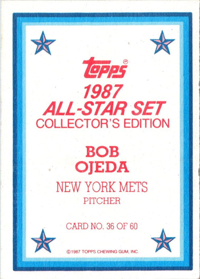 1987 Topps Glossy Bob Ojeda