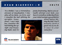 1991 Pro Line Portraits Dean Biasucci #270