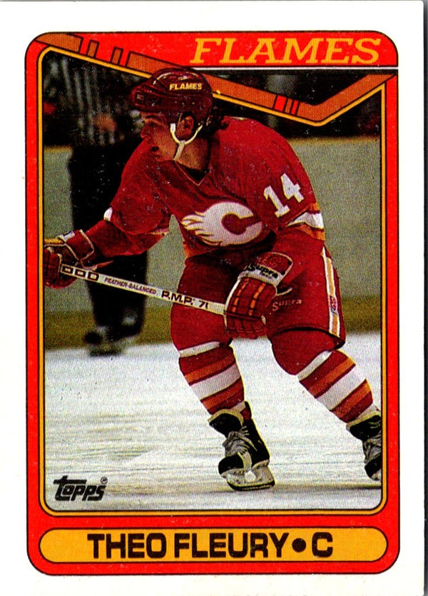 1990 Topps Theo Fleury #386