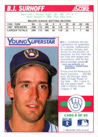 1988 Score Young Superstars I B.J. Surhoff #8