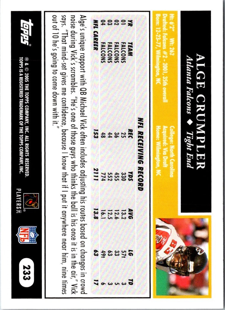 2005 Topps Alge Crumpler