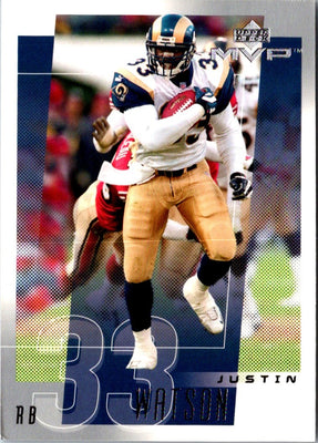 2001 Upper Deck MVP Justin Watson #222