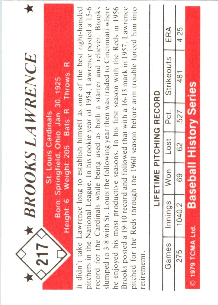 1979 TCMA 50's Brooks Lawrence